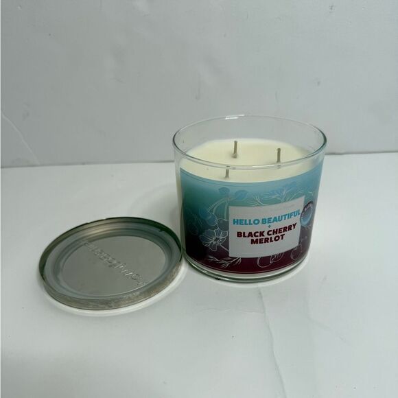 Bath & Body Works Hello Beautiful And Black Cherry Merlot Candle - Picture 2 of 3